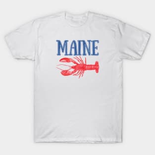 Maine Watercolor Lobster - Maine Lobster T-Shirt